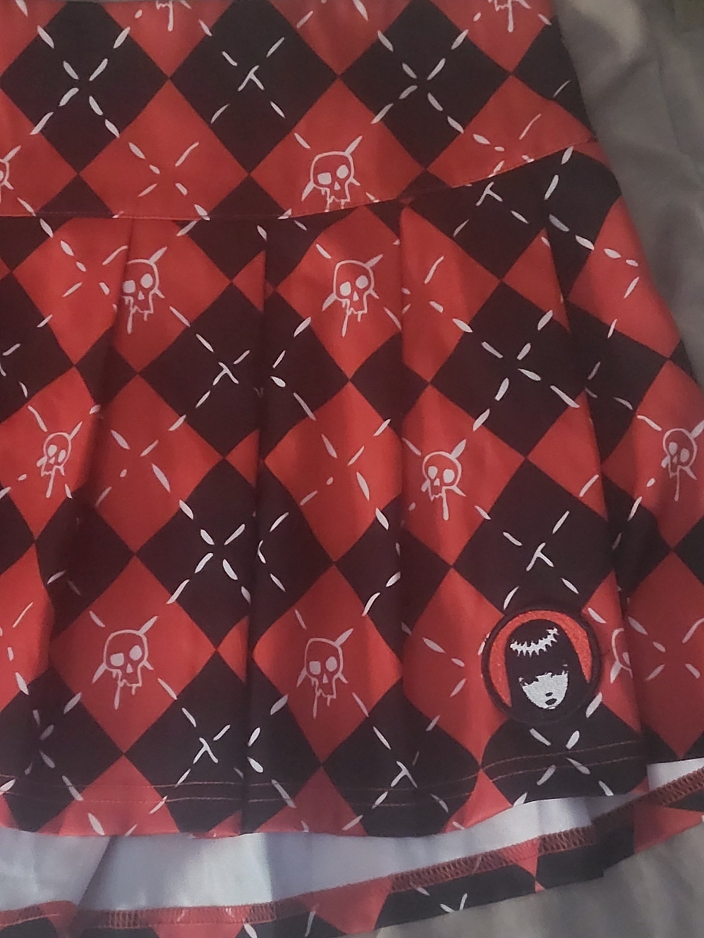 Emily The Strange Argyle Skirt